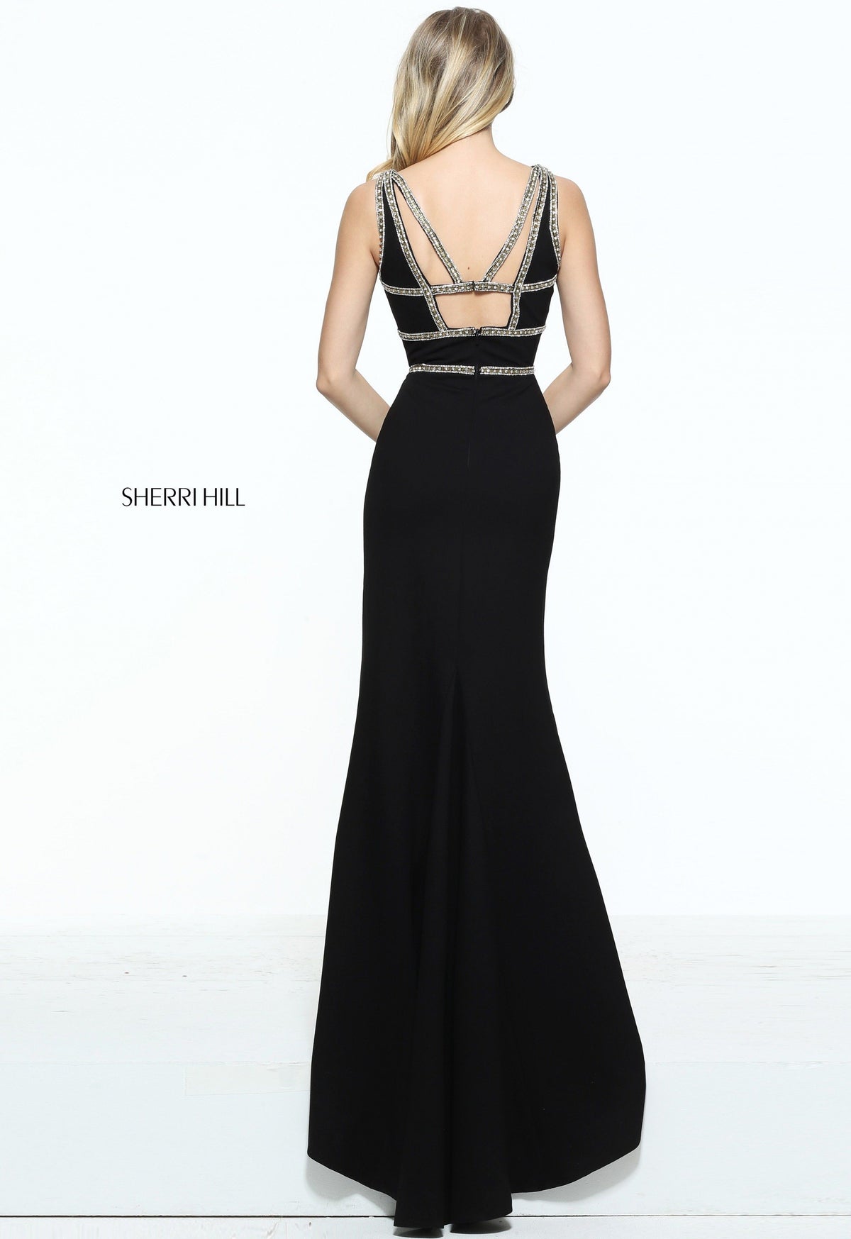 Sherri Hill 51069 fitted jersey gown