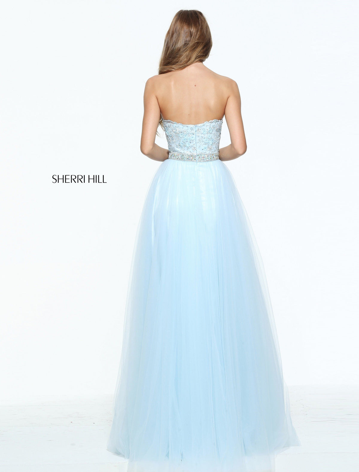 Sherri Hill 51045 sweetheart strapless tulle gown
