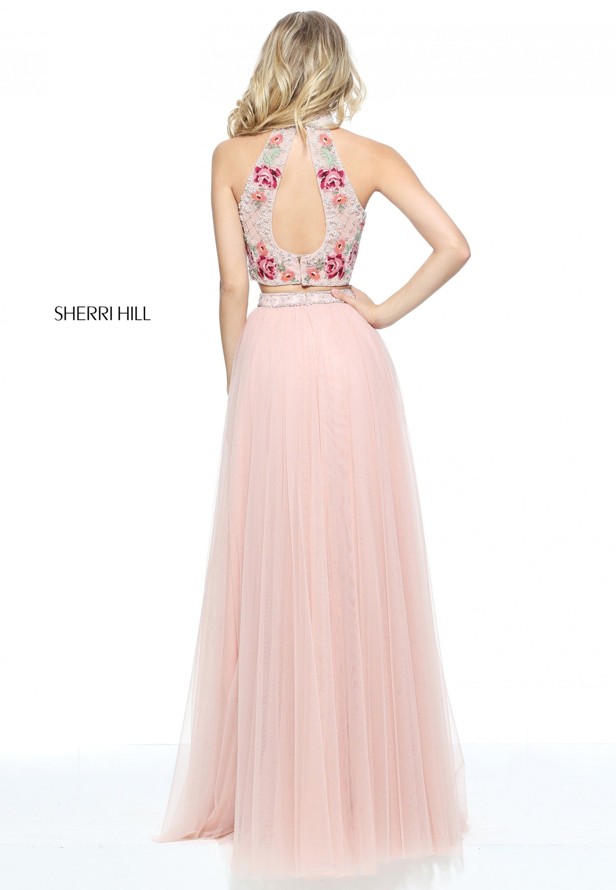 Sherri Hill 51121 two-piece tulle skirt
