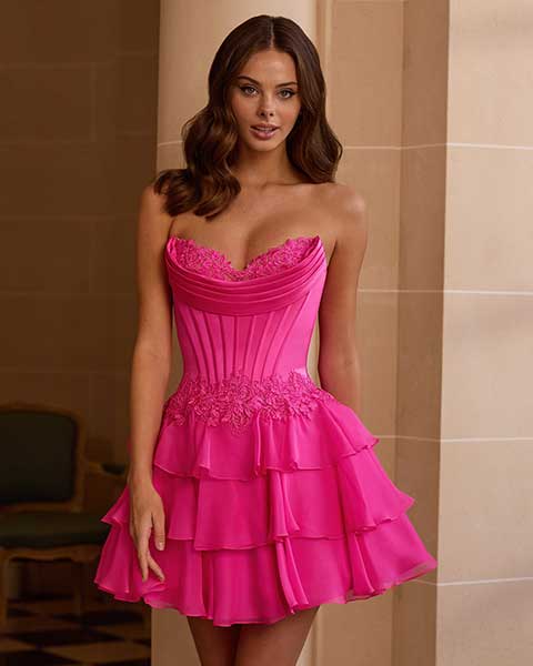 Sherri Hill style 58076, Strapless Cocktail Dress