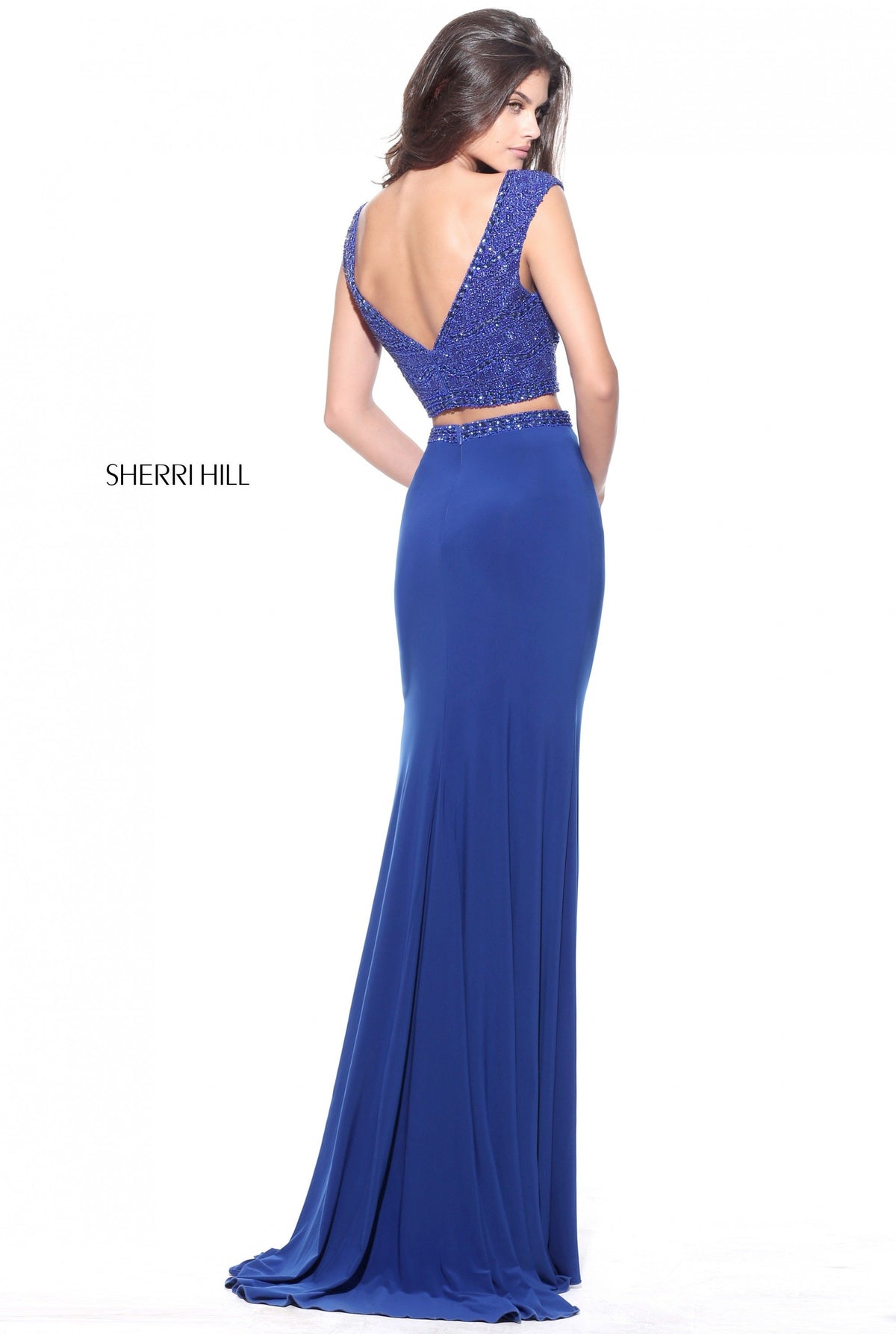 Sherri Hill 51125 two-piece jersey gown