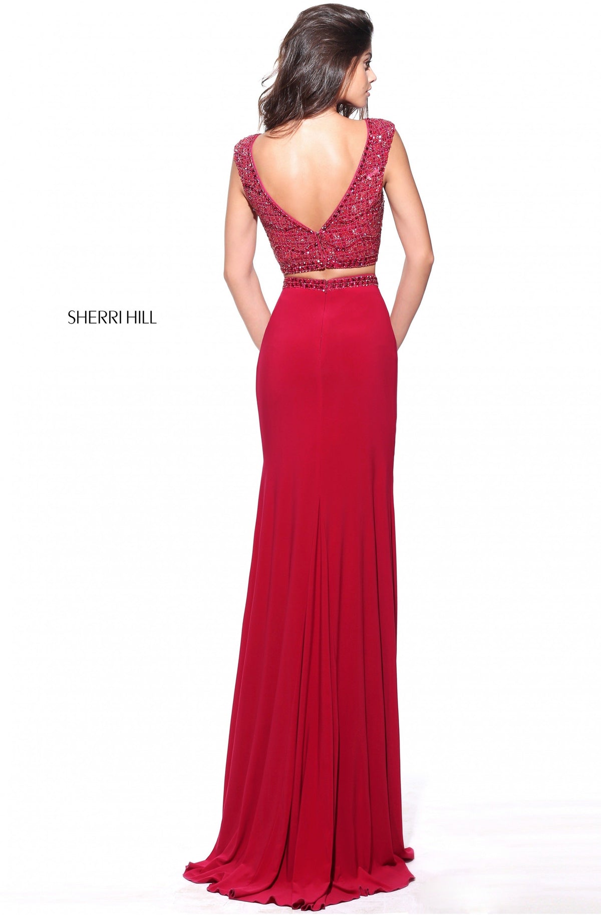 Sherri Hill 51125 two-piece jersey gown