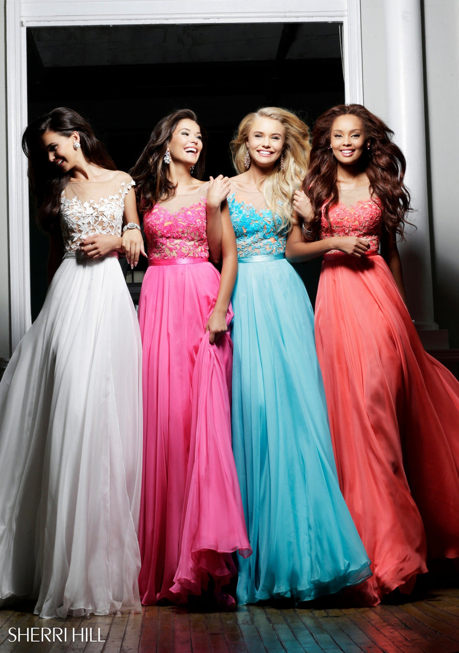 Sherri Hill style 11151 in ivory/nude