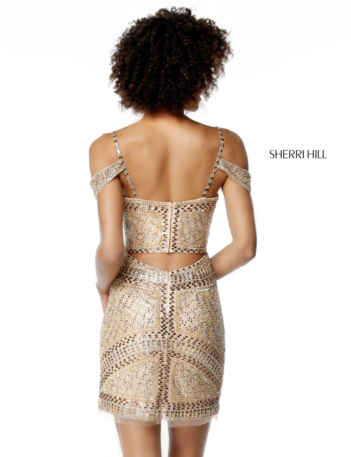 Sherri Hill 51292 beaded cocktail gown