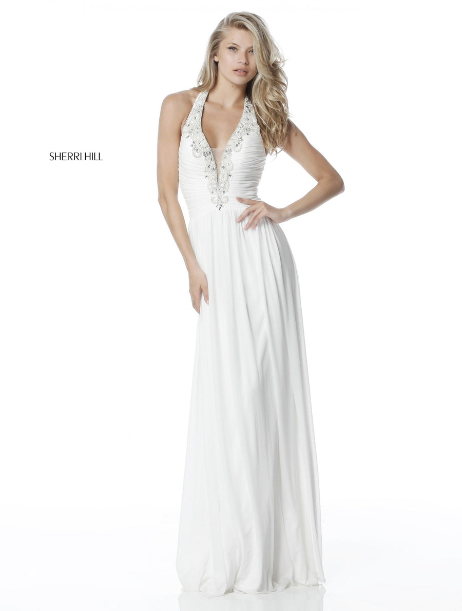 Sherri Hill style 51552 in black, Chiffon Gown