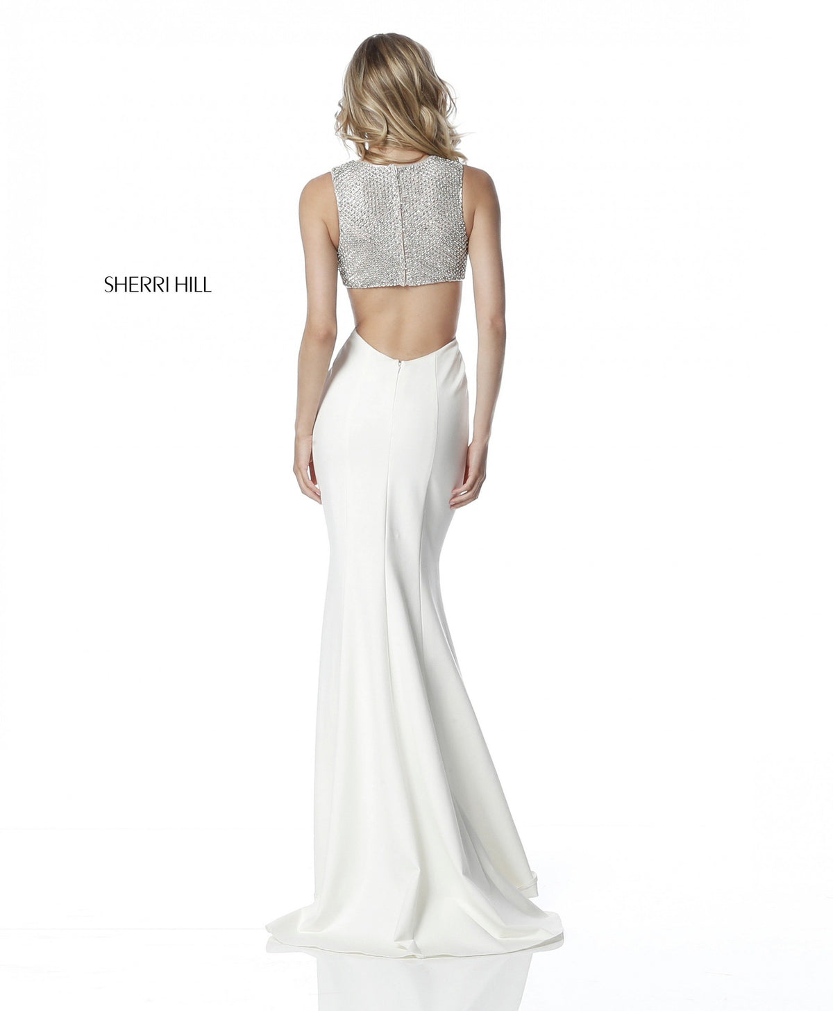 Sherri Hill 51699 v beaded bodice with jersey mermaid skirt