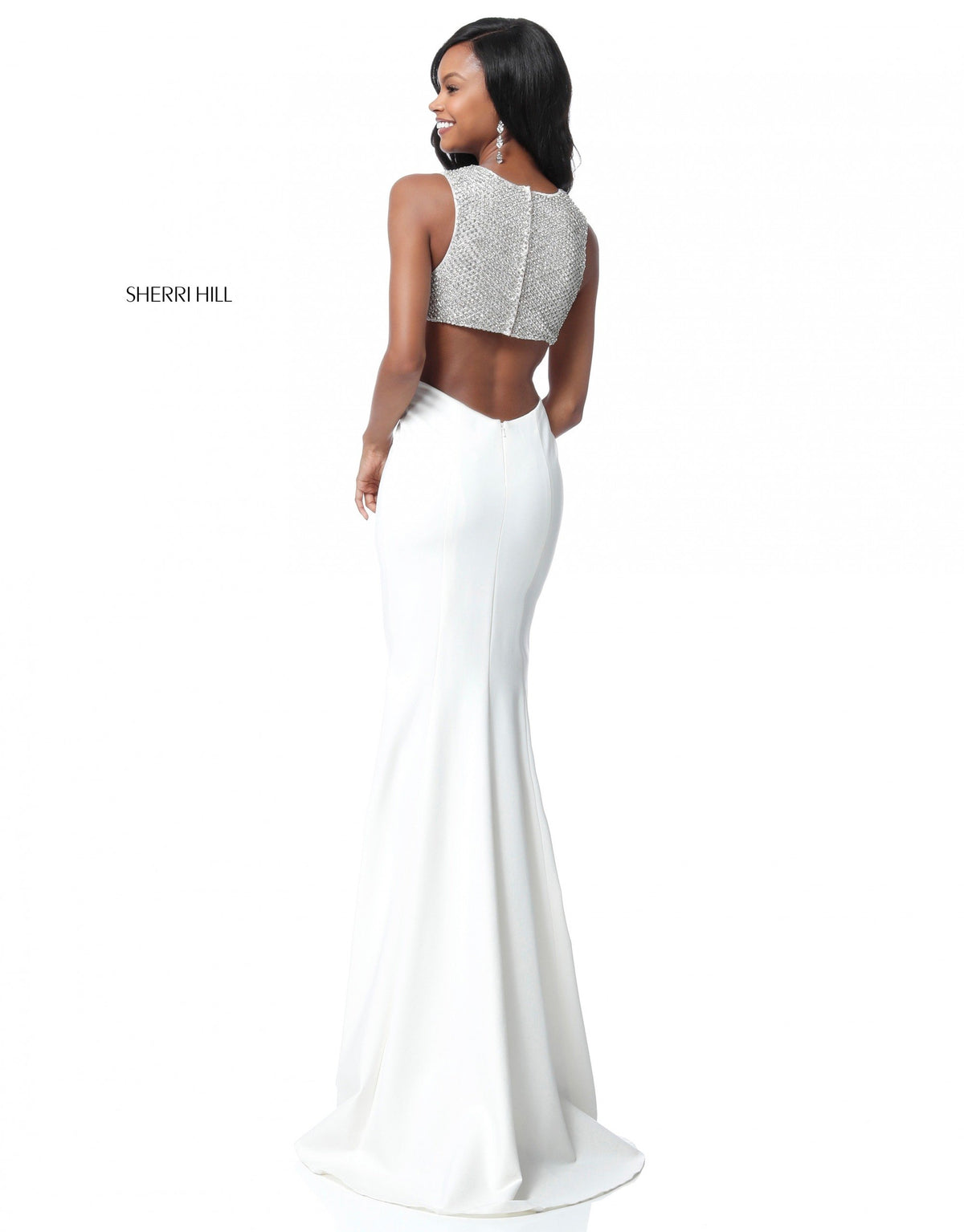 Sherri Hill 51699 v beaded bodice with jersey mermaid skirt