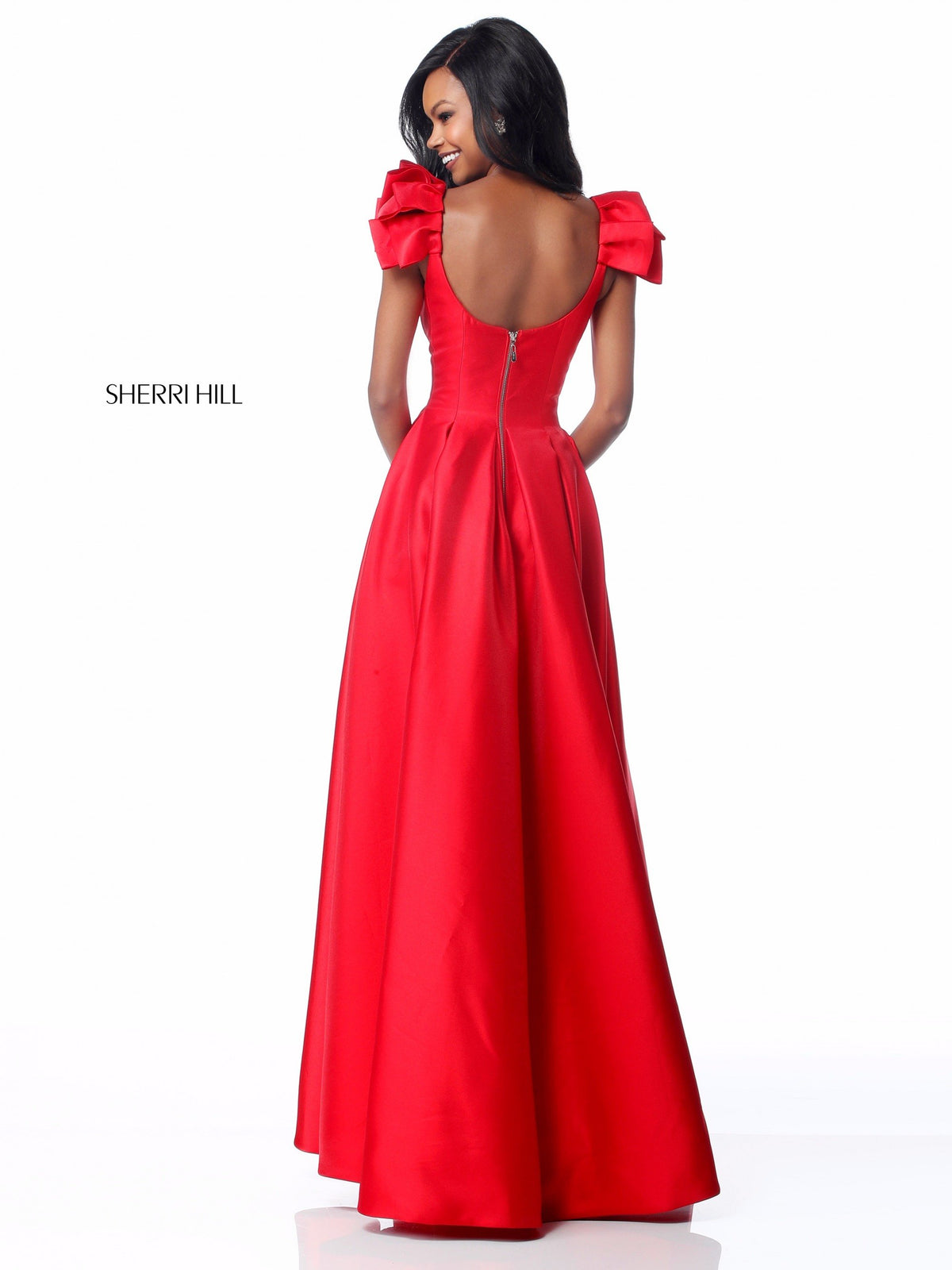 Sherri Hill 51831 scoop neck A-line skirt