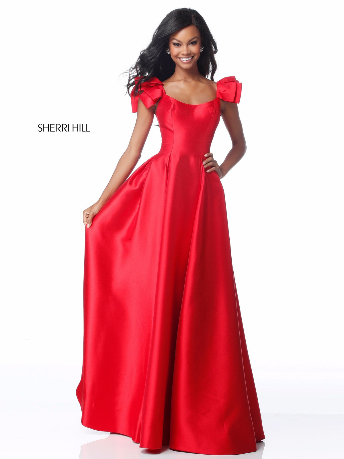 Sherri Hill 51831 scoop neck A-line skirt