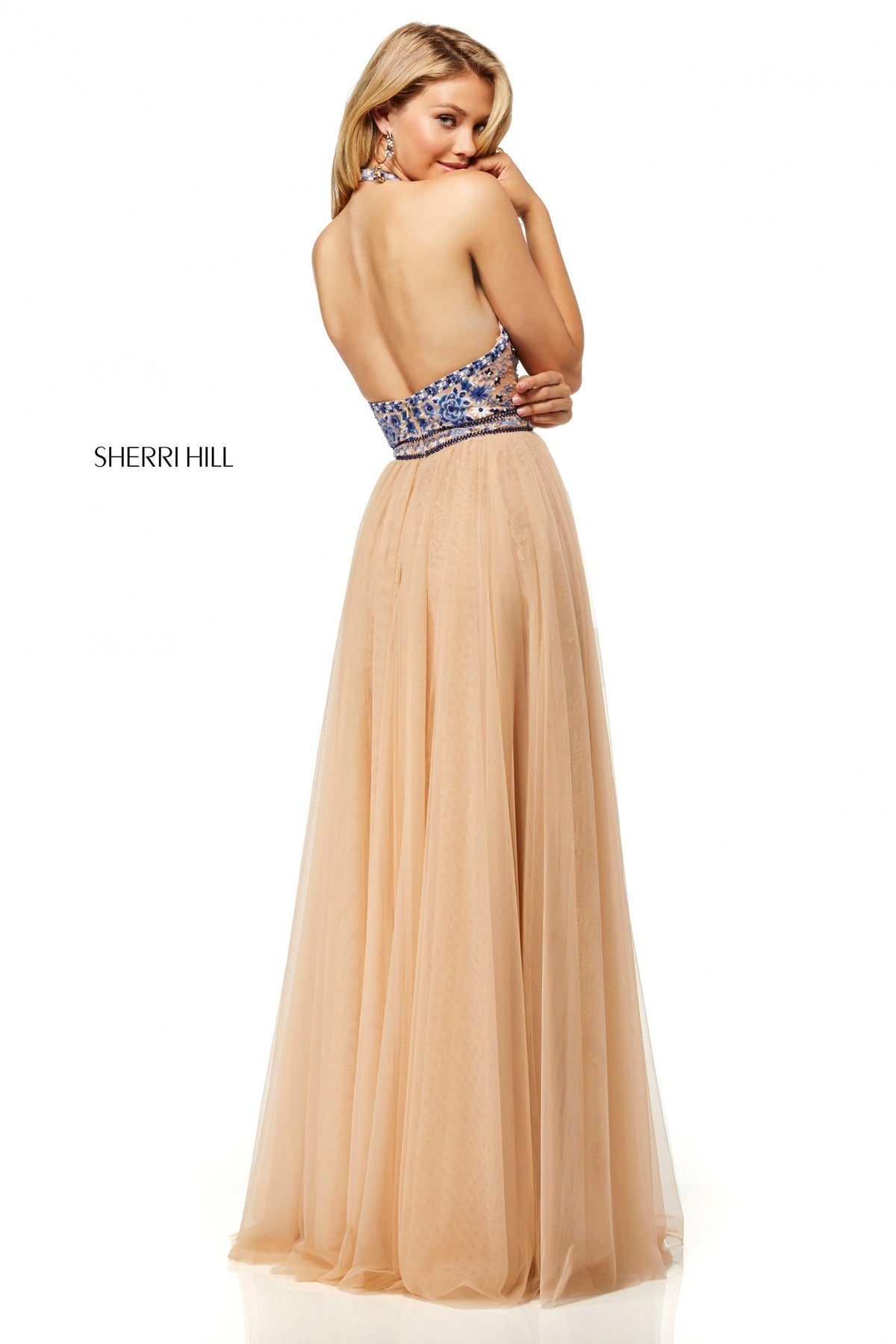 Sherri Hill 52475 tulle A-line gown
