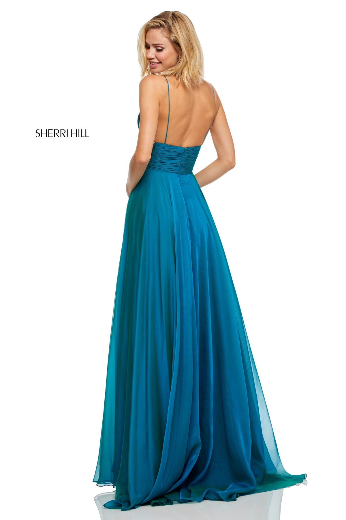 Sherri Hill 52590 chiffon A-line gown