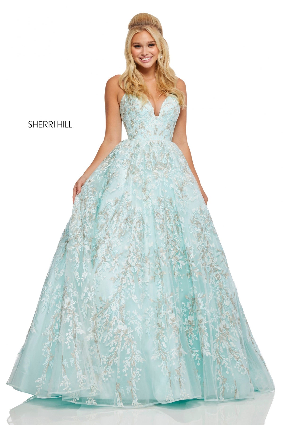 Sherri Hill 52759 embroidered ball gown