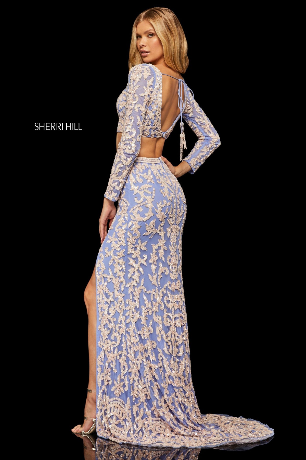 Sherri Hill 52459 beaded two-piece gown