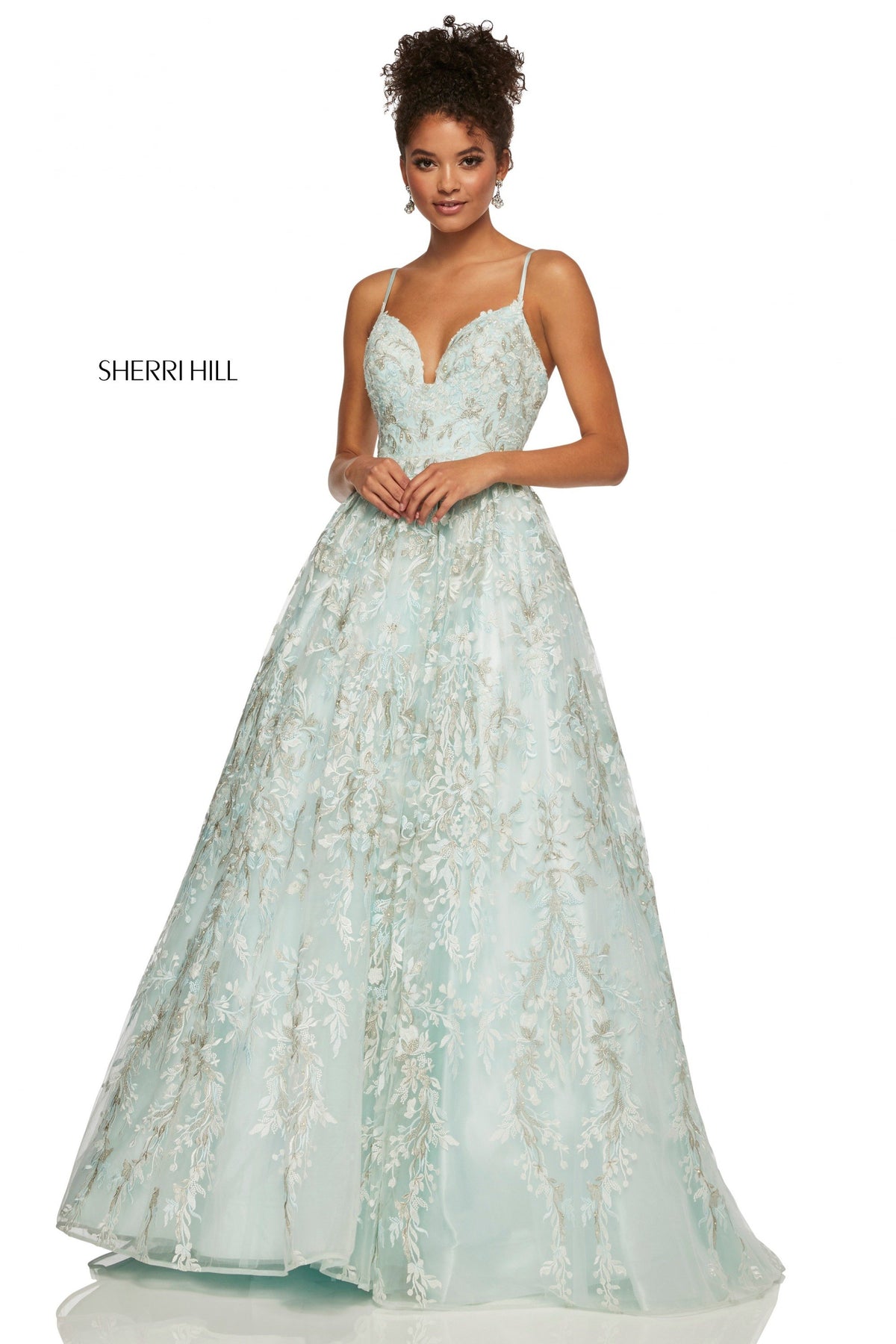 Sherri Hill 52759 embroidered ball gown