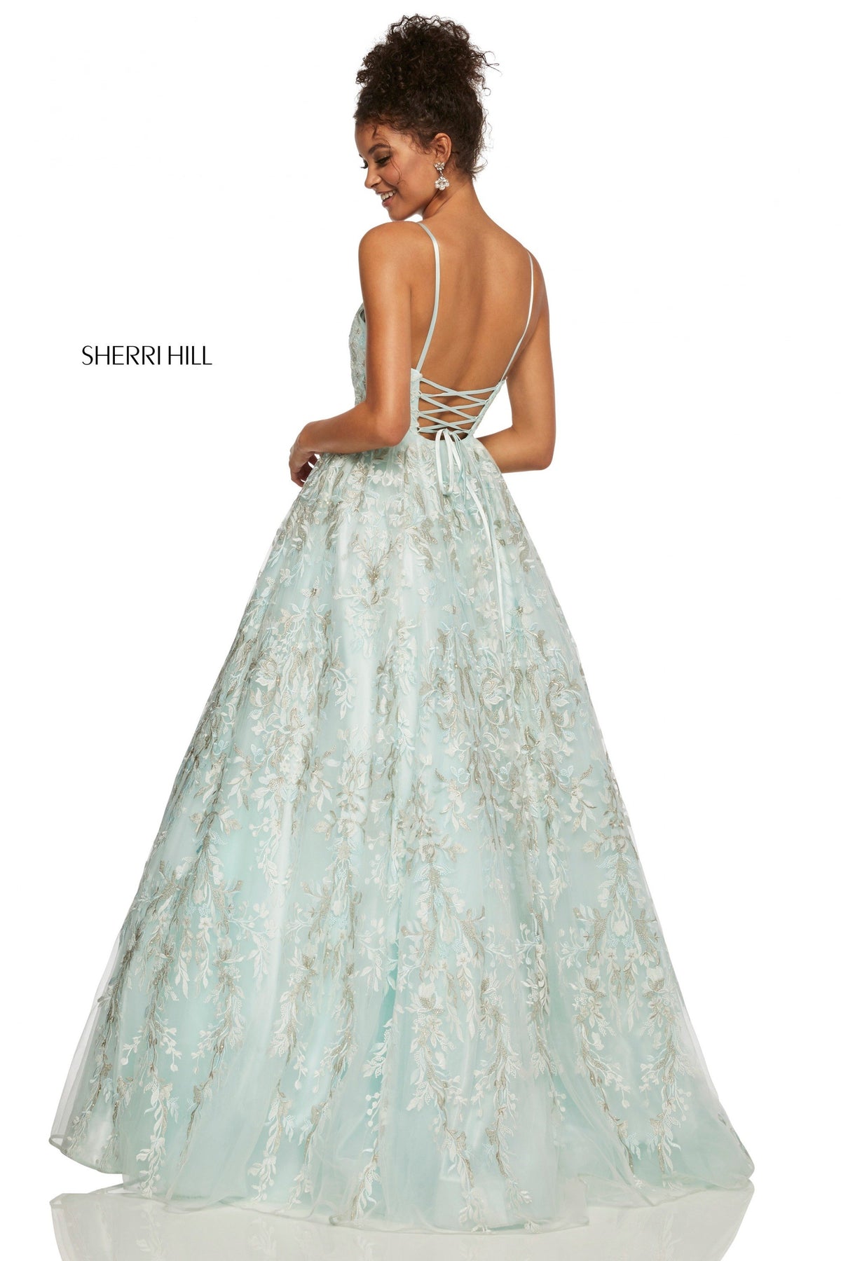 Sherri Hill 52759 embroidered ball gown