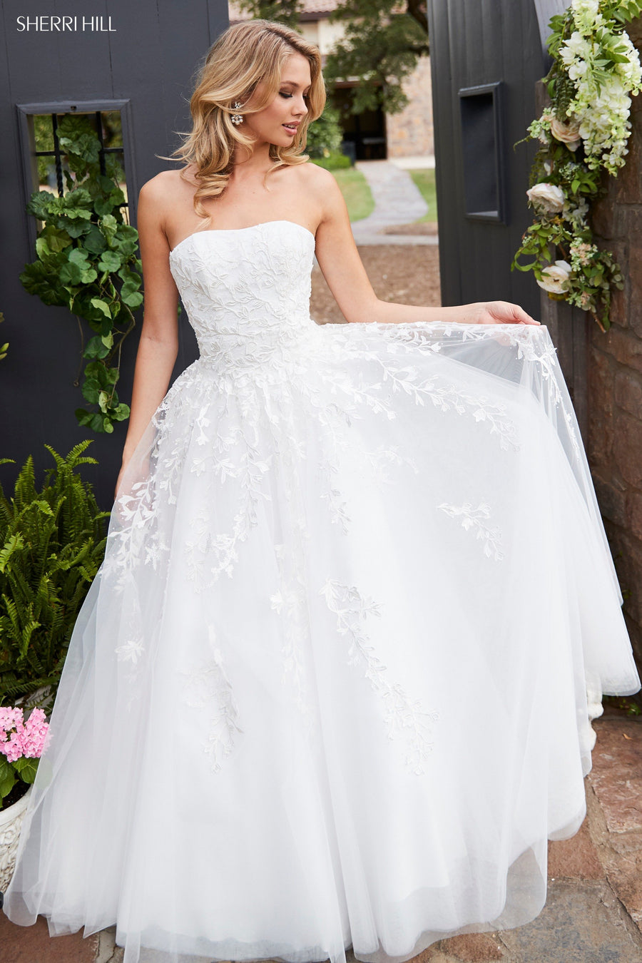 Sherri Hill style 52341 in ivory, Beaded Jumpsuit