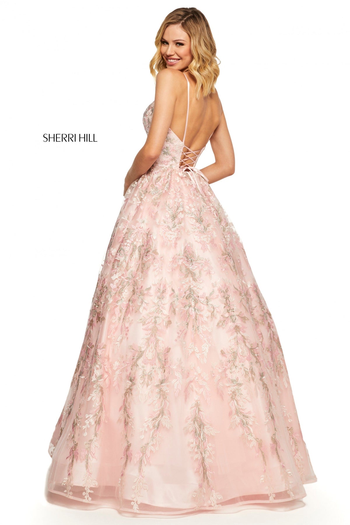 Sherri Hill 52759 embroidered ball gown