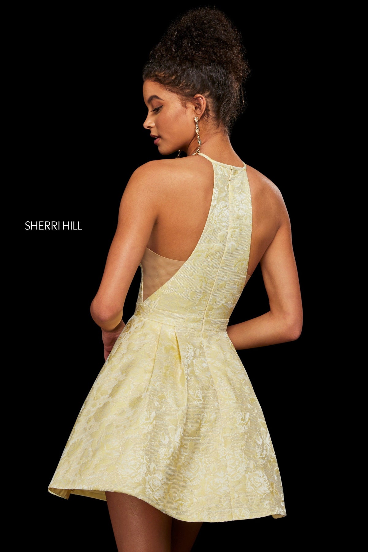 Sherri Hill 53022 brocade A-line cocktail dress