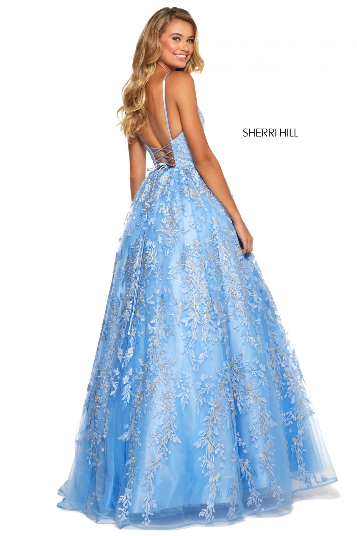 Sherri Hill 52759 embroidered ball gown