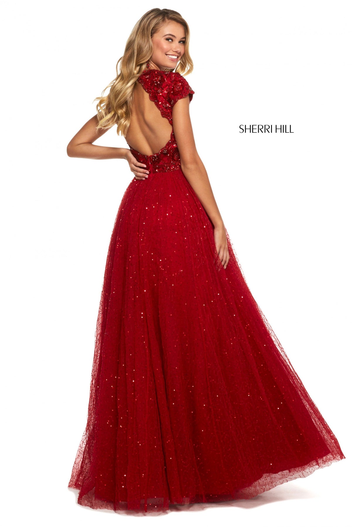 Sherri Hill 53227 tulle A-line skirt