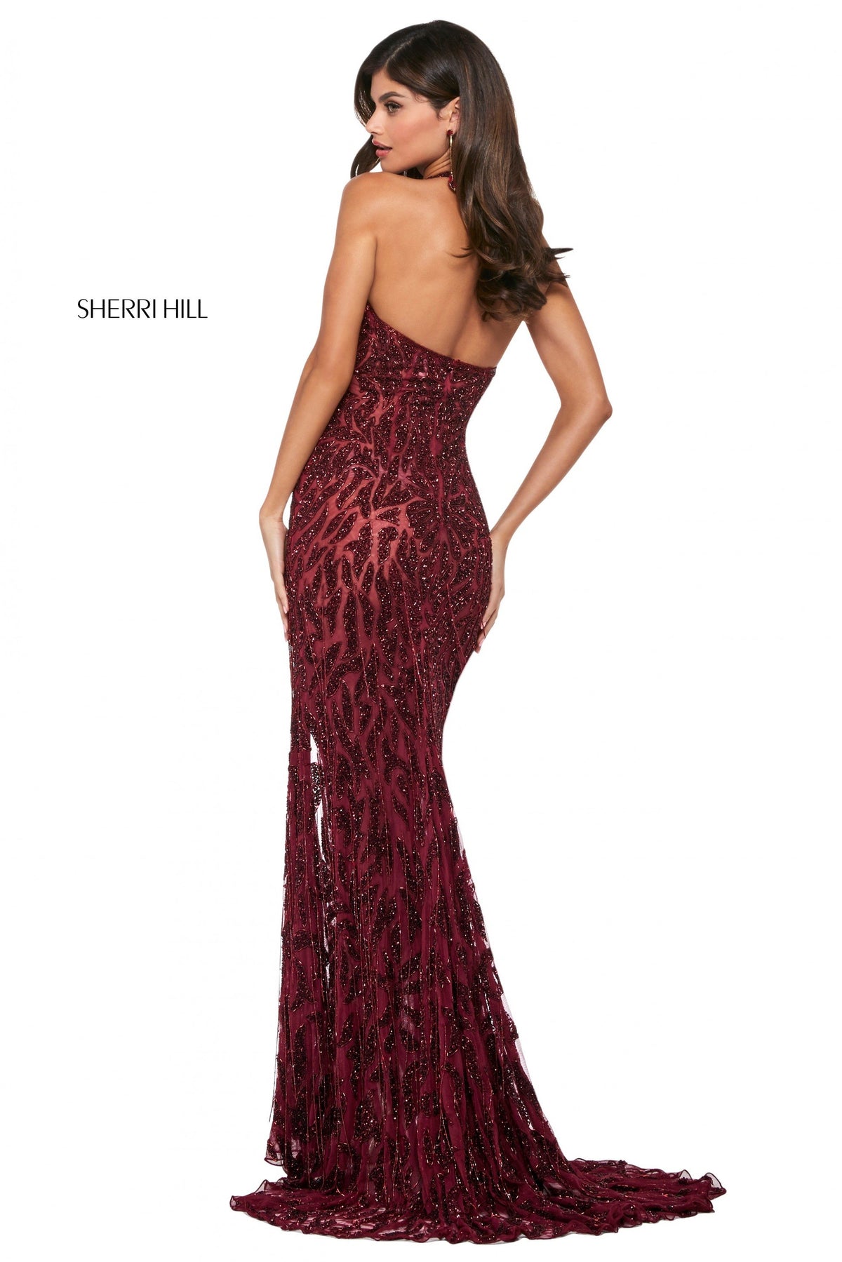 Sherri Hill 52326 beaded fitted gown