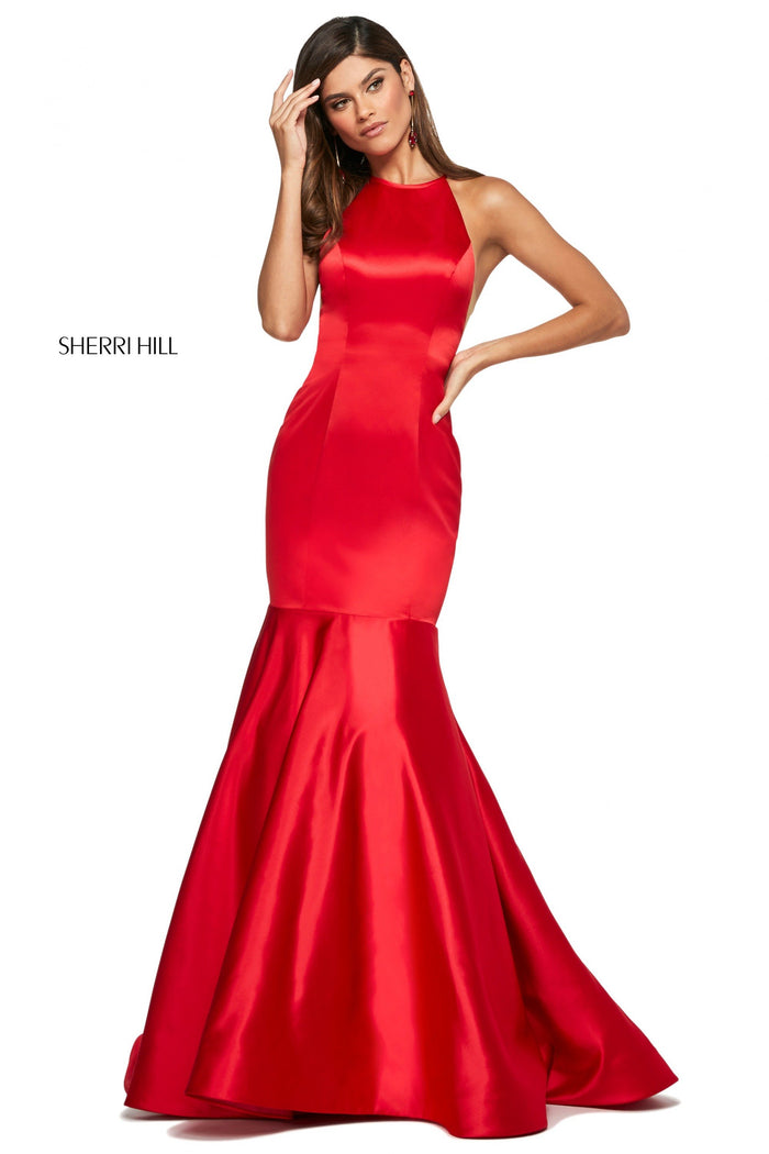 chinese dress ladies Sherri Hill 55345 Sequin Mermaid Evening Dress – Mydressline main image 1