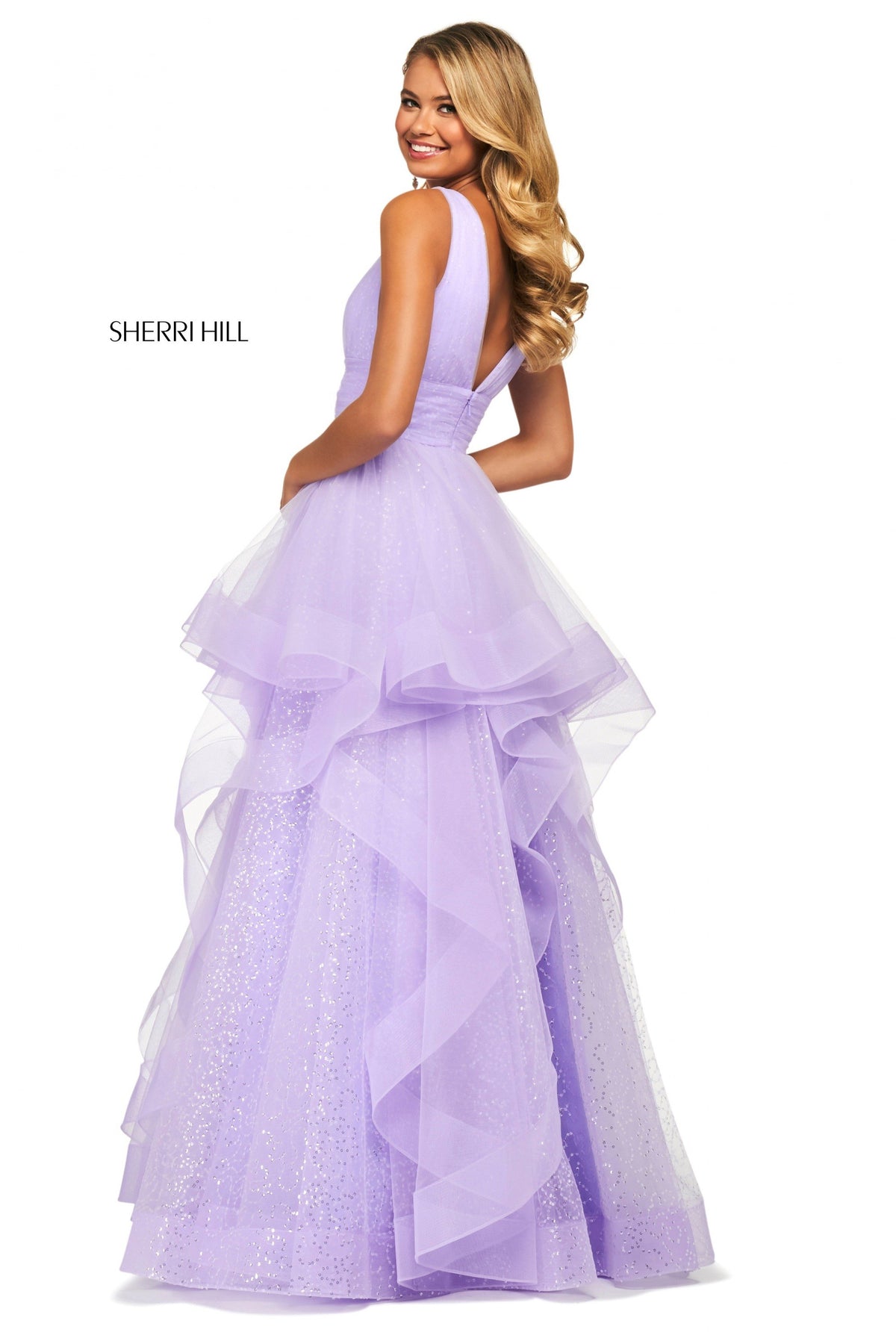 Sherri Hill 53586 sequin tulle ball gown