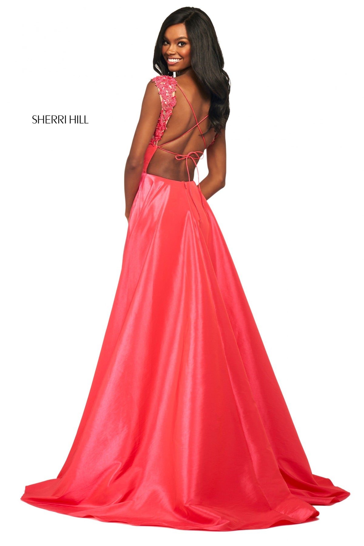 Sherri Hill 53767 taffeta A-line gown