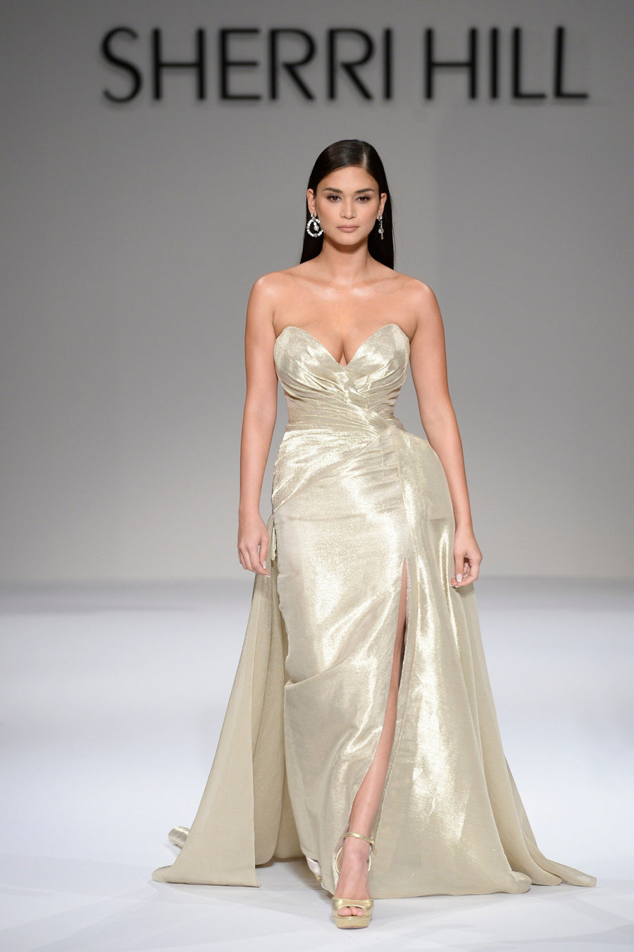 Sherri Hill style 44581 in gold