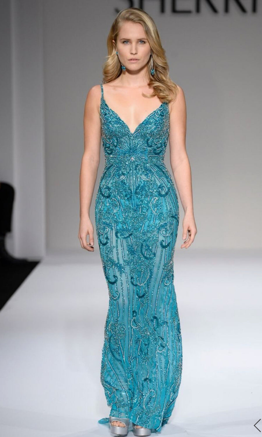Sherri Hill style 44565 in teal