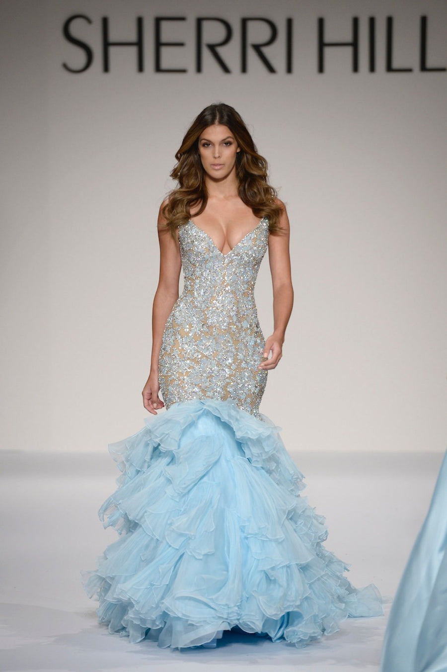 Sherri Hill style 44407 in light blue