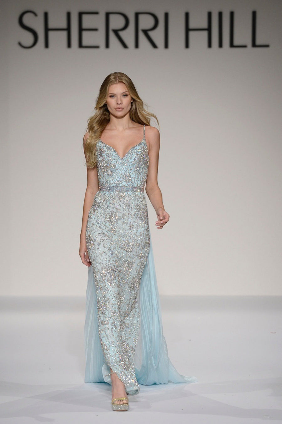 Sherri Hill style 44519 in light blue