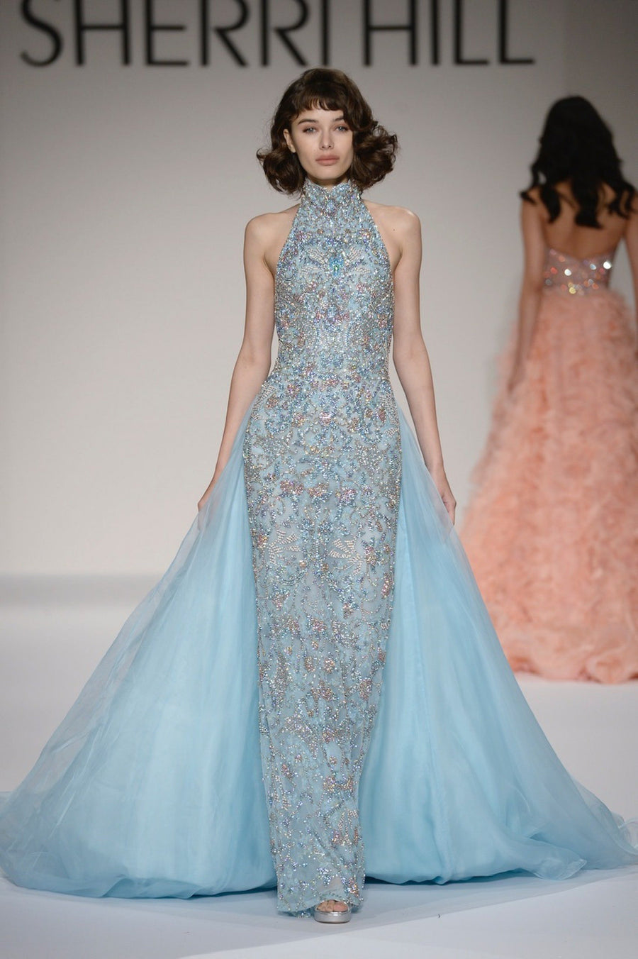 Sherri Hill style 44523 in light blue