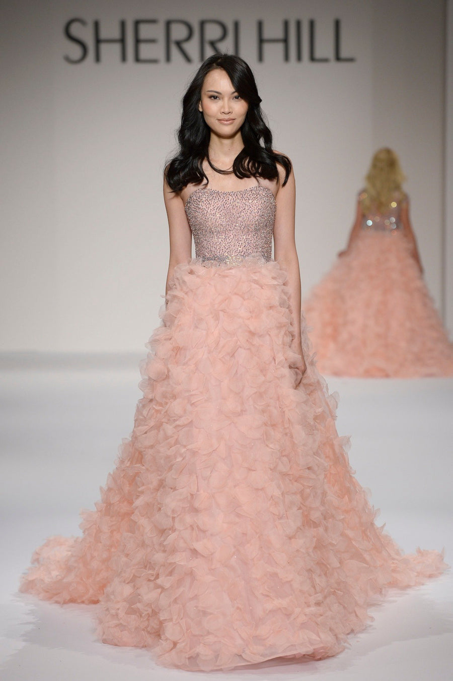 Sherri Hill style 44526 in blush
