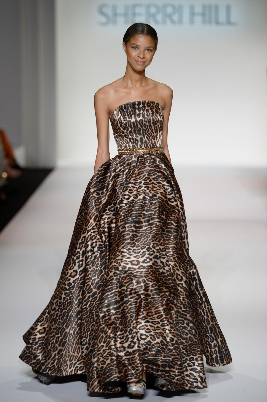 Sherri Hill style 214665 in Leopard