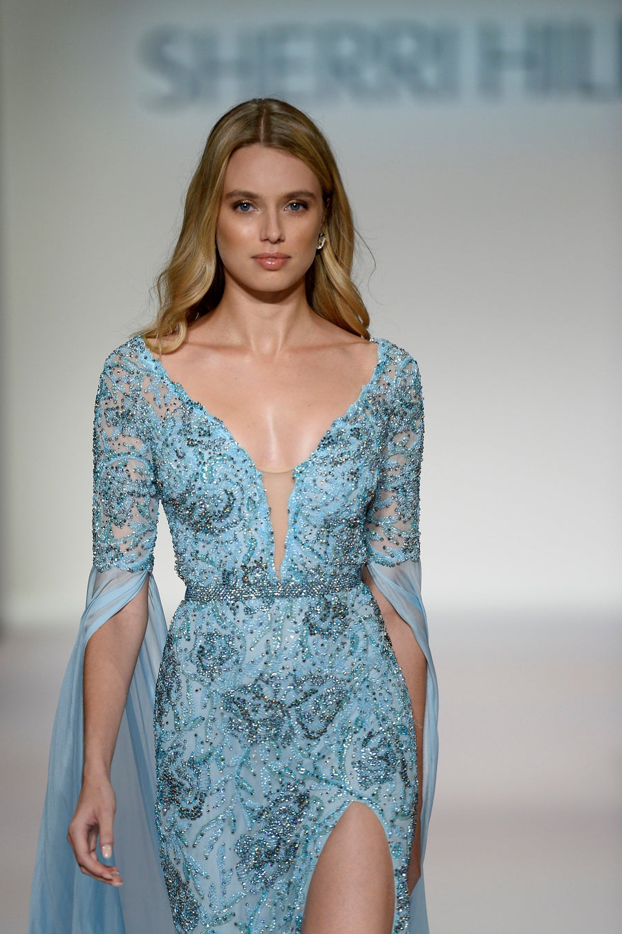 Sherri Hill style 44783 in light blue