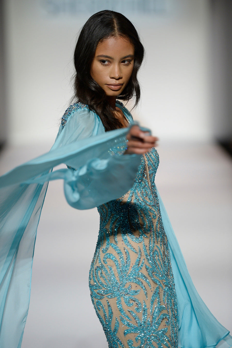 Sherri Hill style 44877 in aqua
