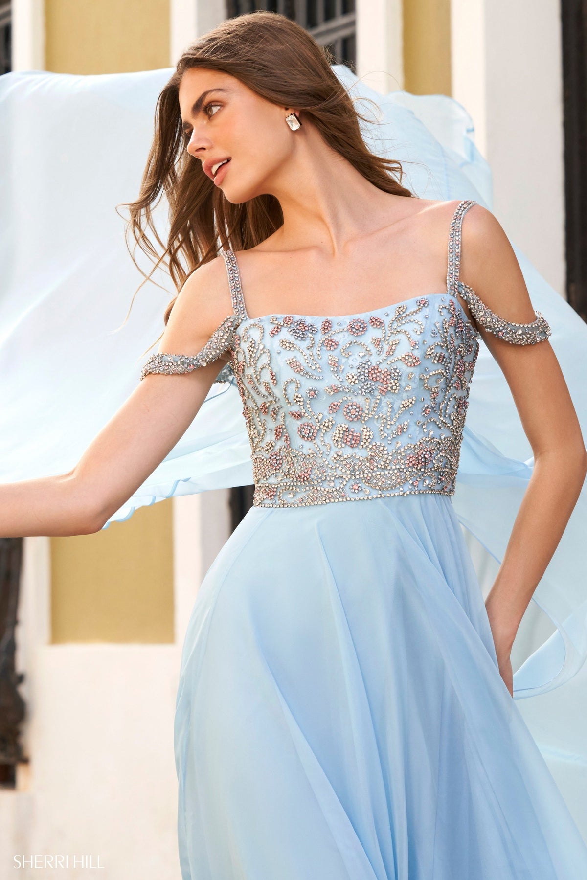 Sherri Hill 54390 chiffon gown