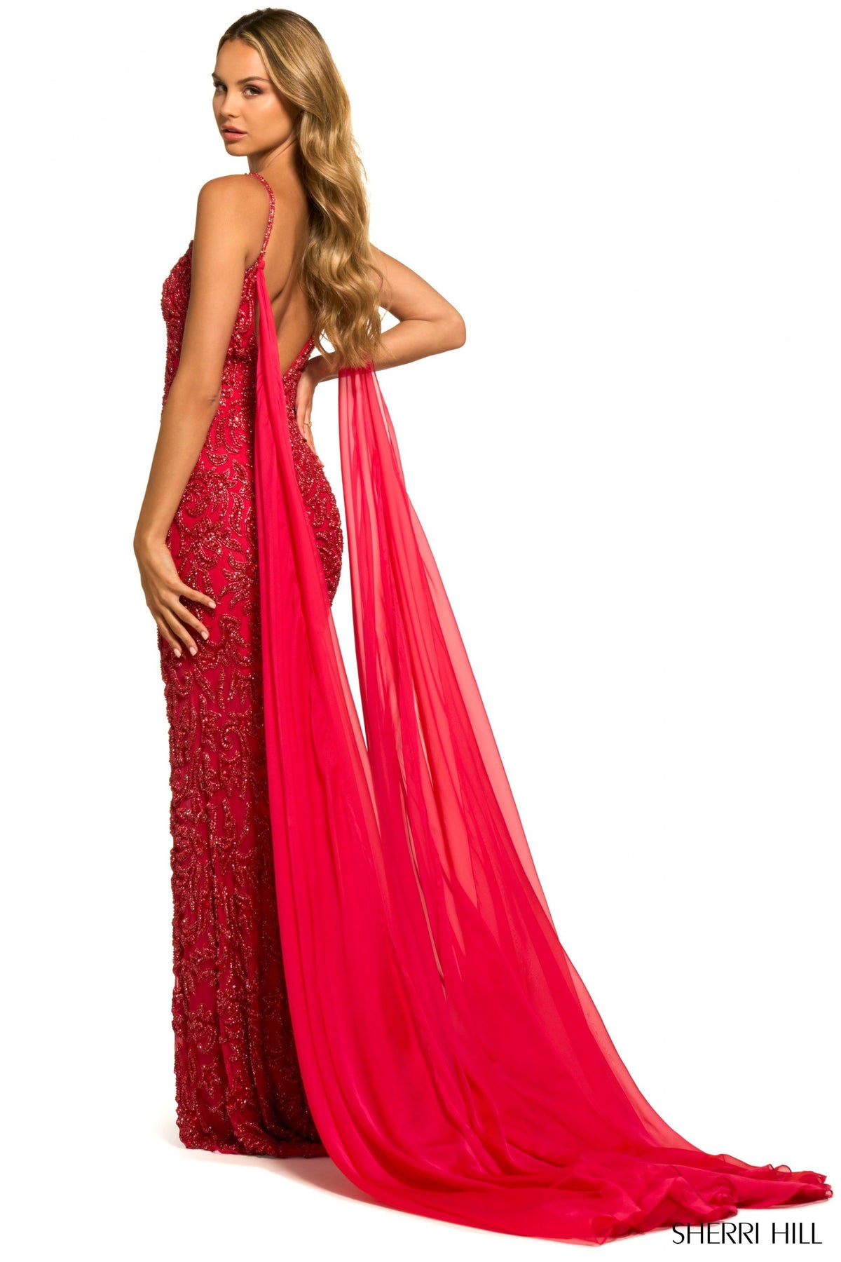 Sherri Hill 55370 fully beaded gown