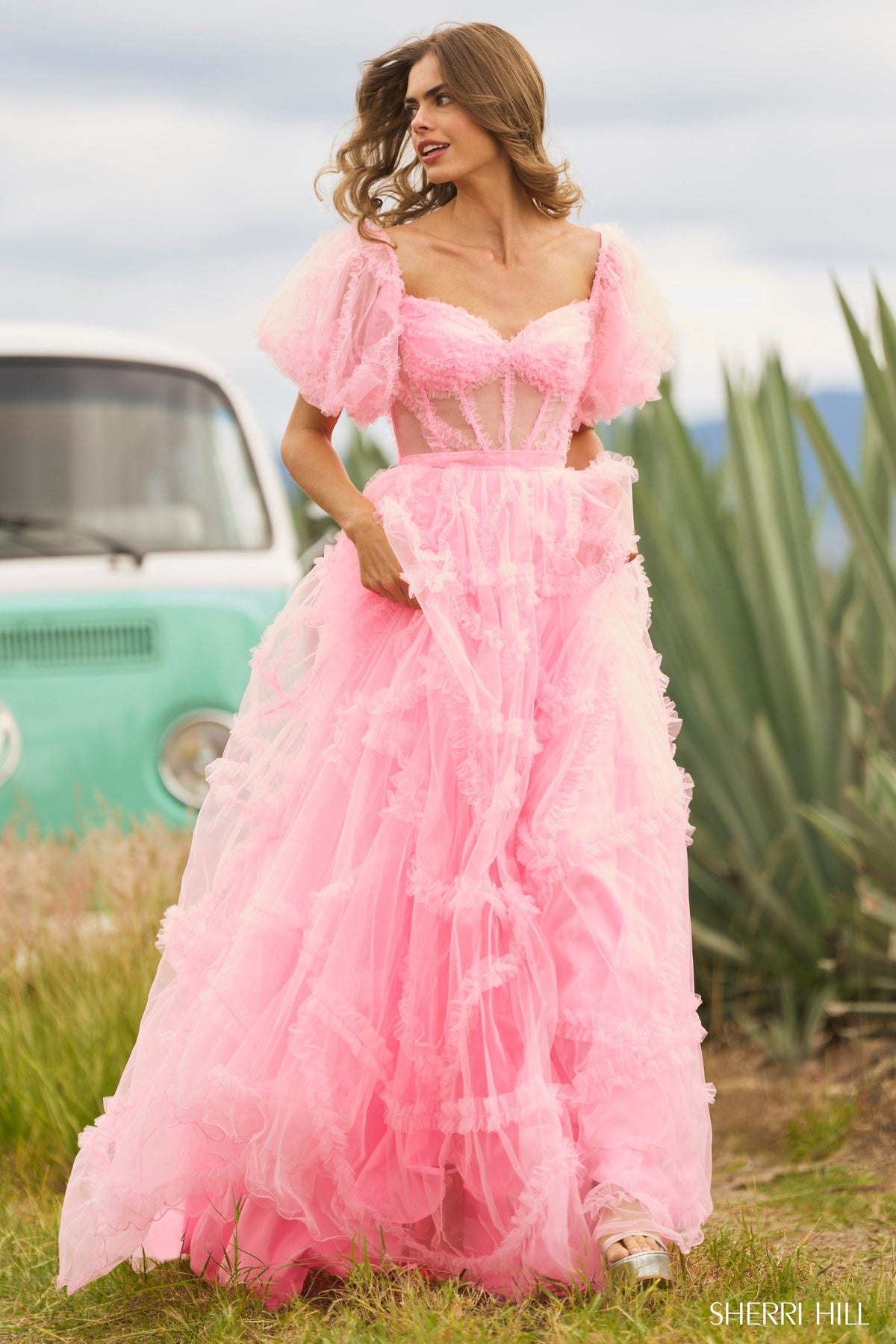 Sherri Hill 55558 tulle gown