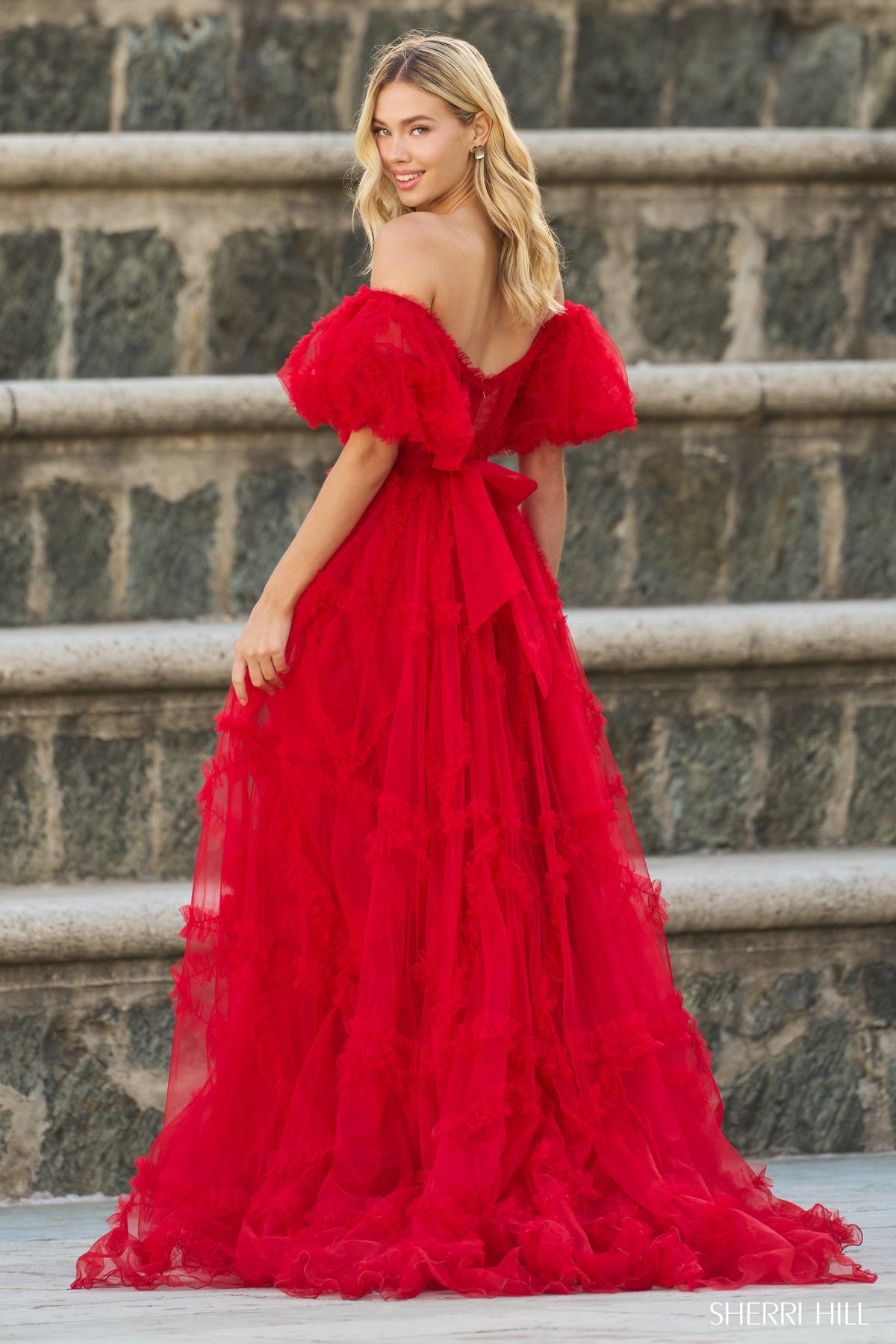 Sherri Hill 55558 tulle gown