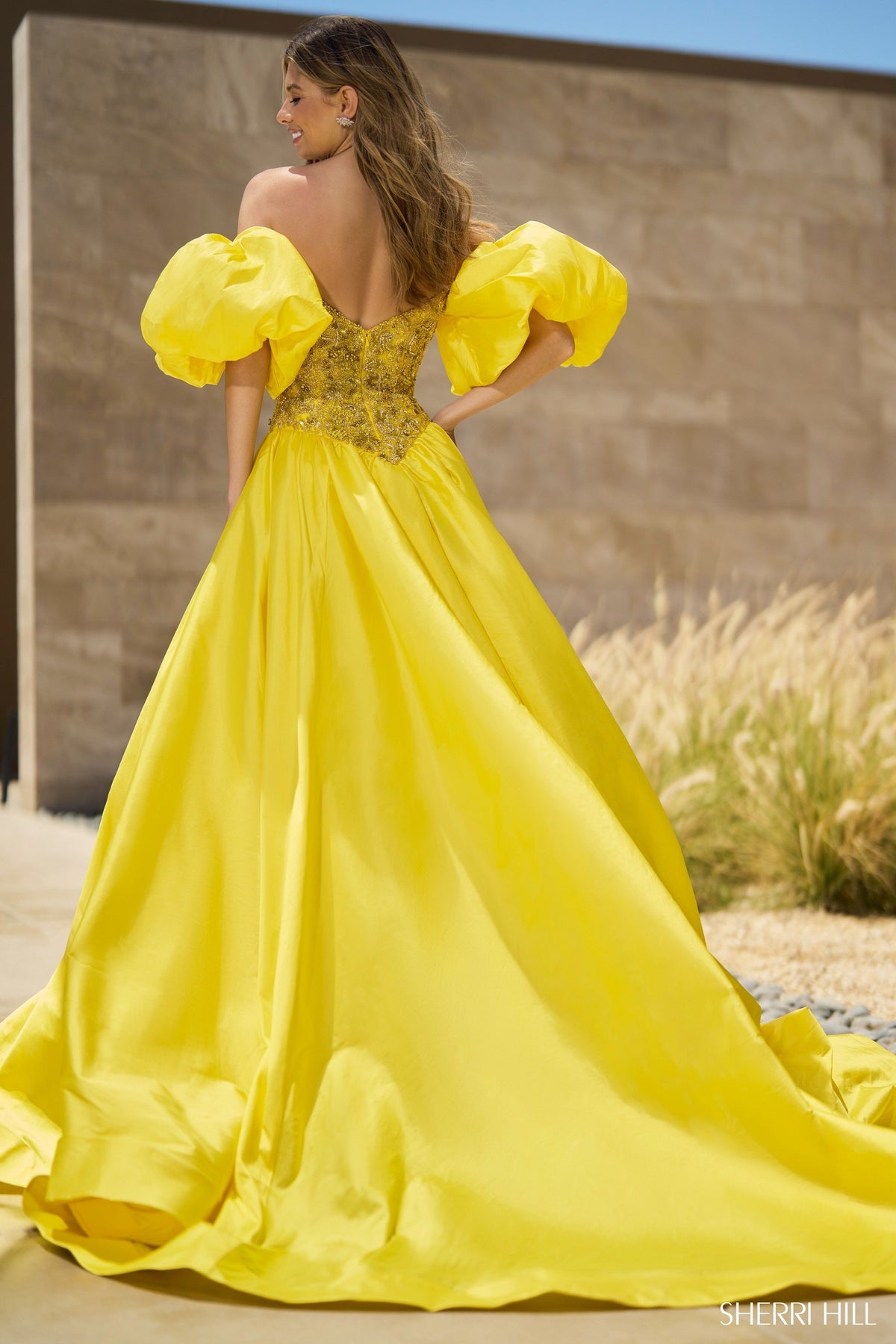 Sherri Hill 55641 taffeta ball gown