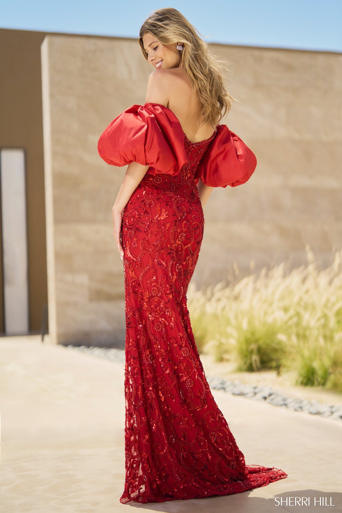Sherri Hill 55646 beaded gown