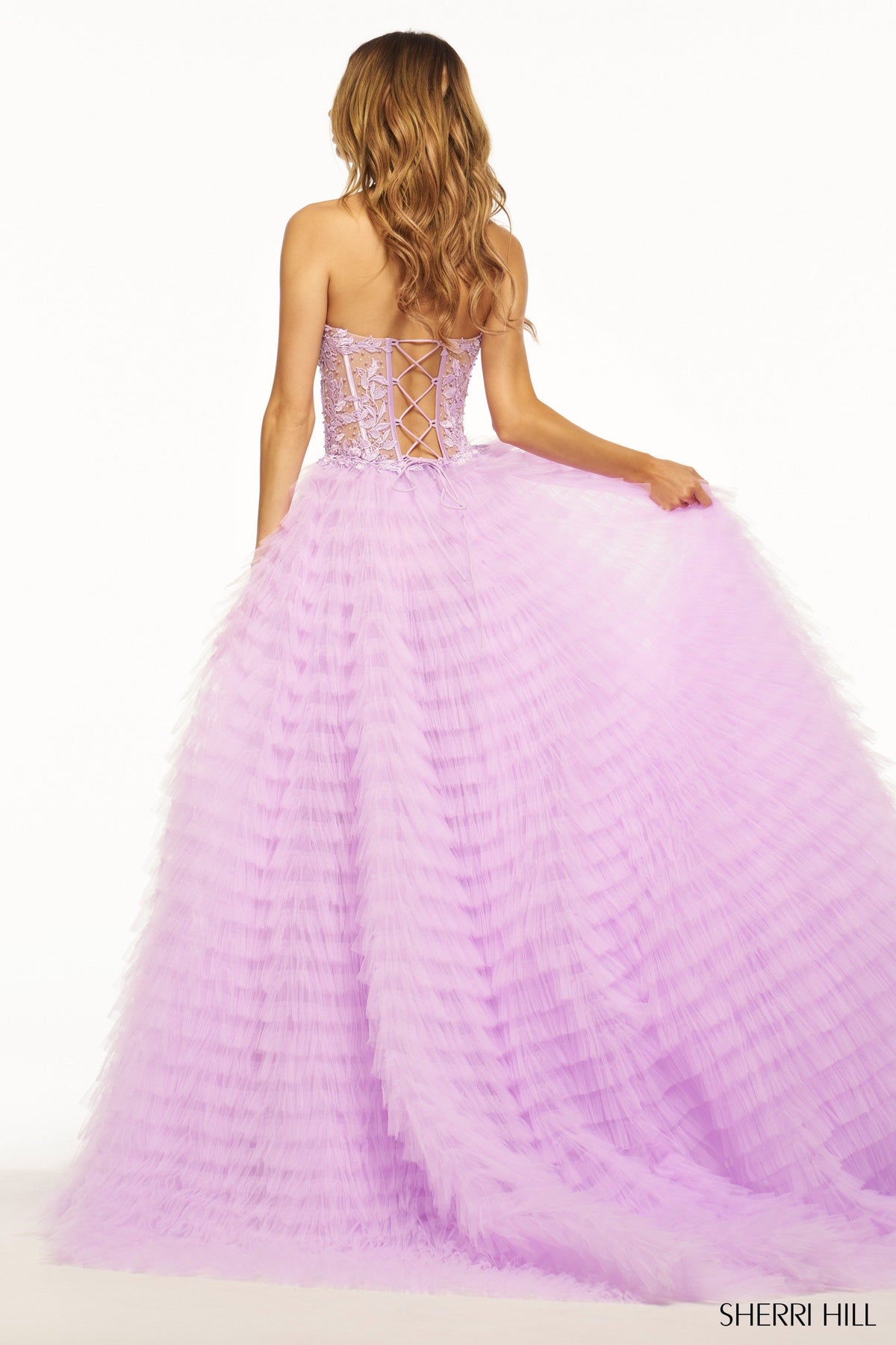 Sherri Hill 56042 strapless ballgown