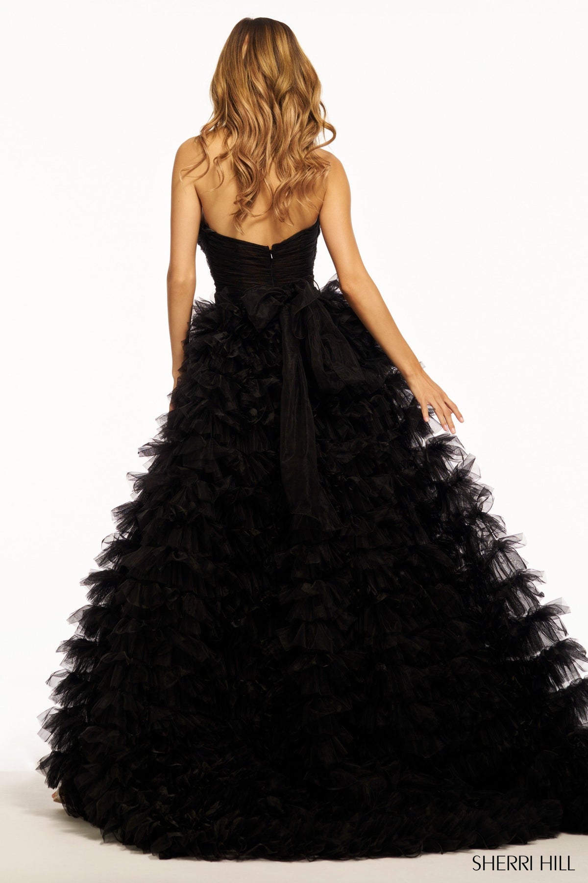 Sherri Hill 56067 strapless ball gown