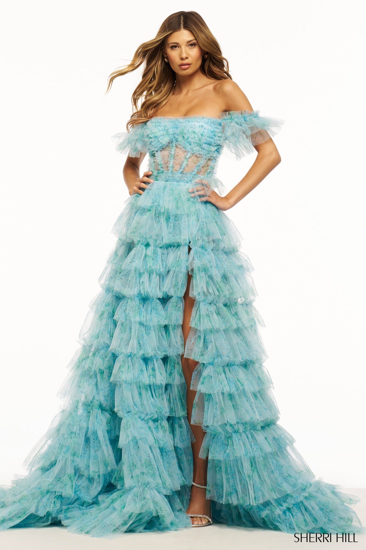 Sherri Hill 56074 tulle gown