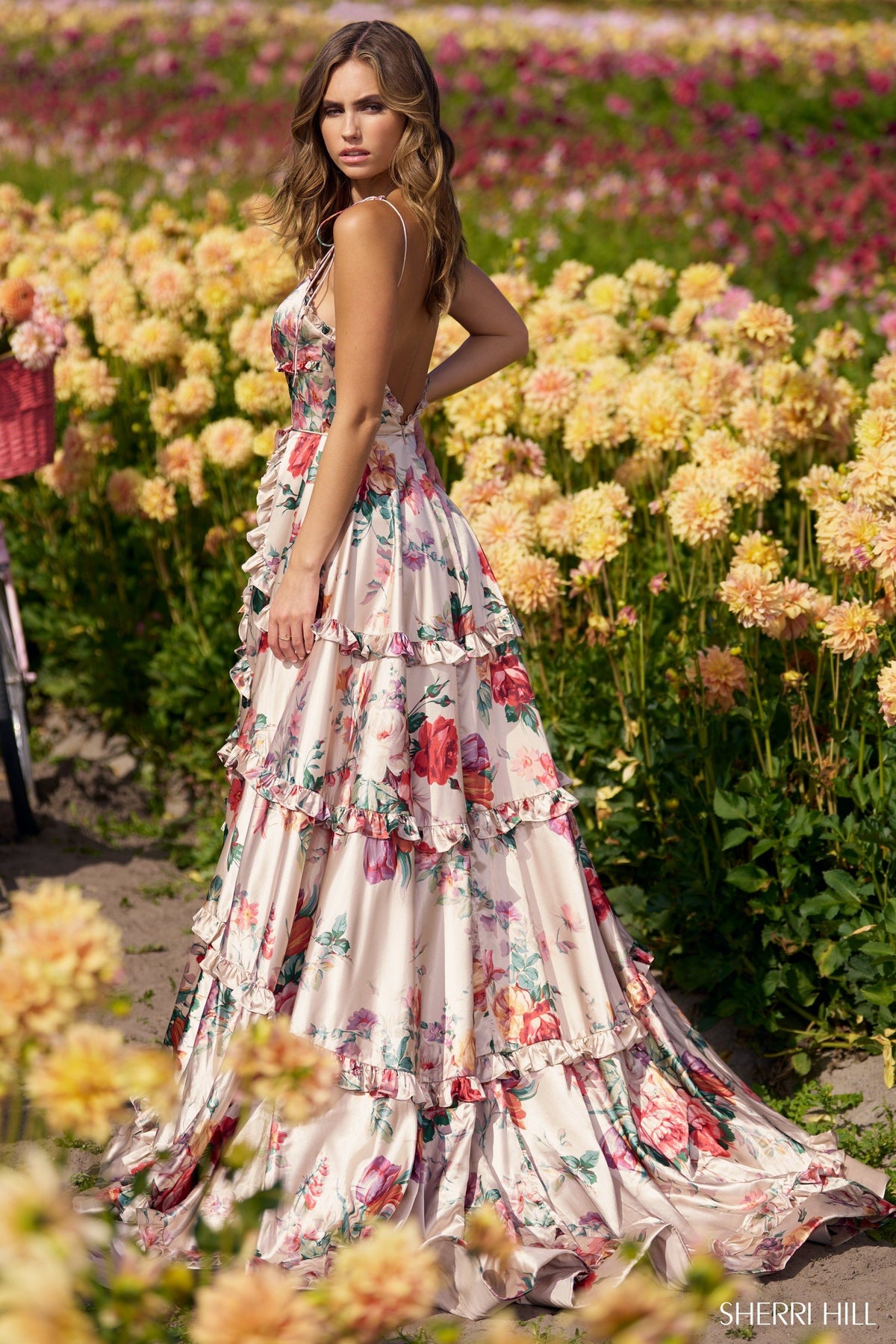 Sherri Hill 56256 satin gown