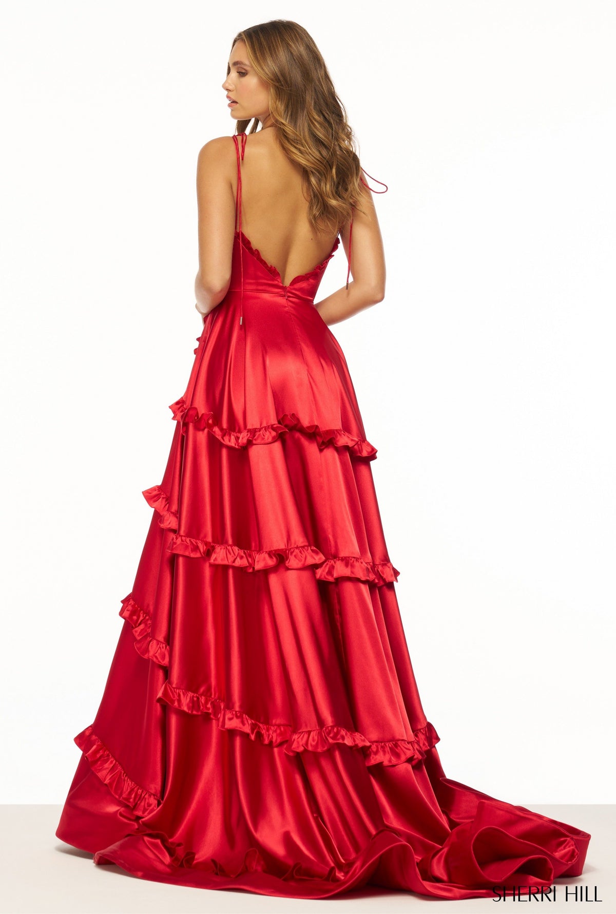Sherri Hill 56353 satin gown