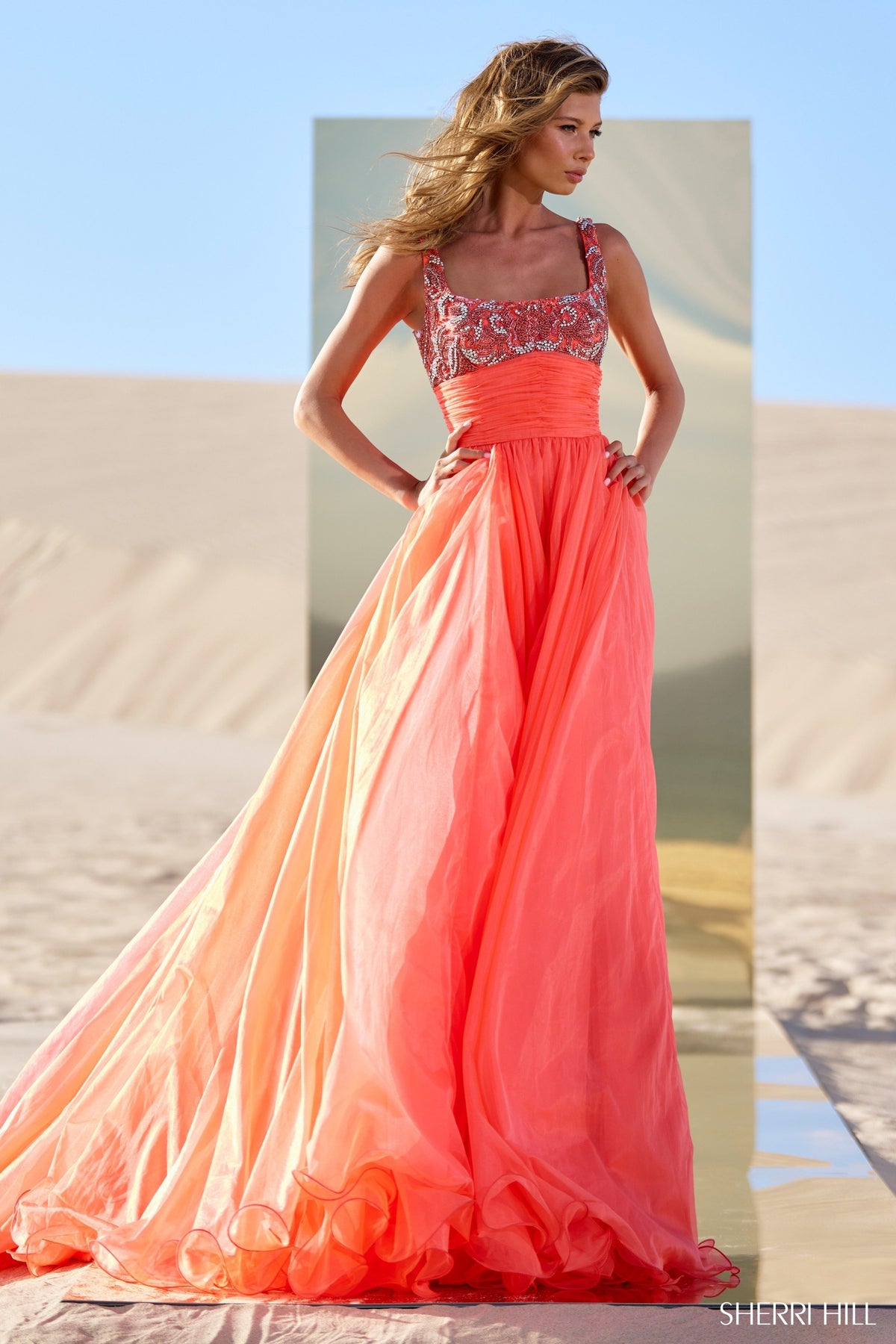 Sherri Hill 56141 organza ball gown