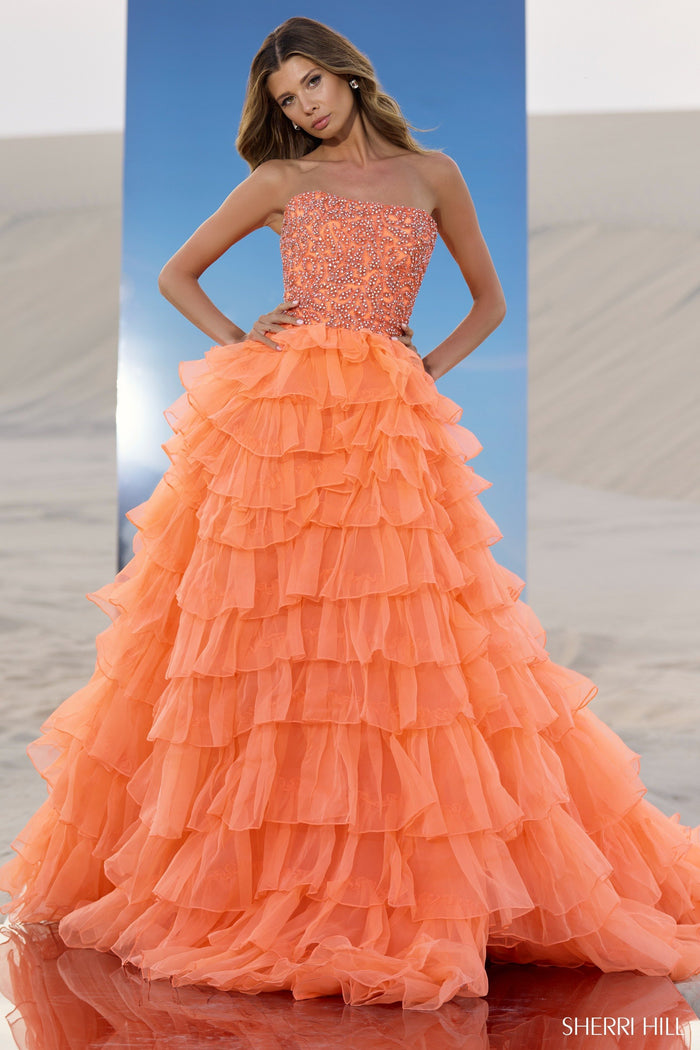 sachin and babi light blue dress Orange Homecoming Dresses – Couture Candy